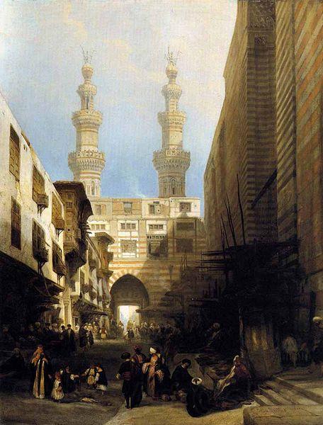 David Roberts A View in Cairo France oil painting art